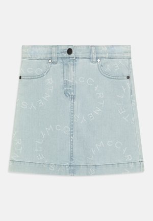 SKIRT GIRL LOGO - Jupe en jean - light-blue denim