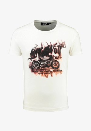 LONE WOLF - Print T-shirt - off white