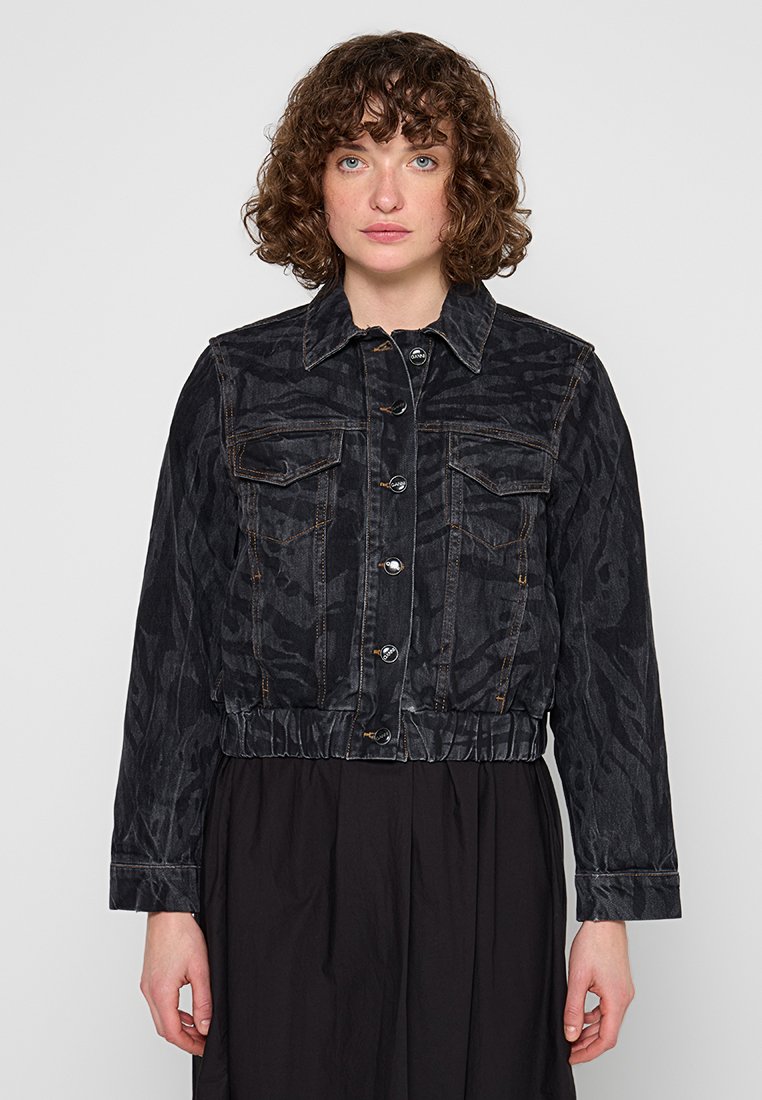 Ganni Spijkerjas zwart