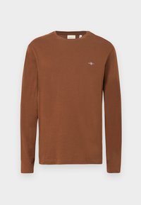SHIELD - Μπλούζα με μακριά μανίκια - mahogany brown