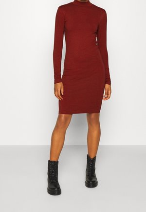 Jerseykleid - metallic red