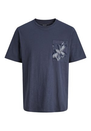 Jack & Jones, JORMONTAUK POCKET TEE - T-shirt con stampa - odyssey gray