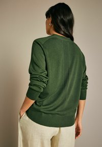 Next BUTTON UP REGULAR FIT - Kardigan - khaki green