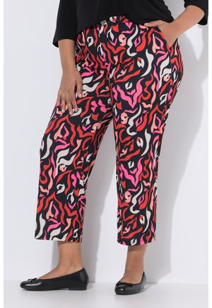 7/8- ZEBRAMUSTER, WEITES BEIN, ELASTIKBUND - Bukser - black