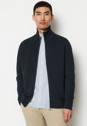 Marc O'Polo REGULAR MIT STEHKRAGEN - Cardigan - dark navy