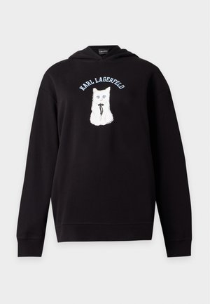 KARL LAGERFELD, IKON CHOUPETTE - Φούτερ με κουκούλα - black