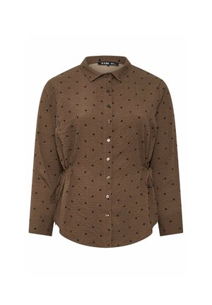 Yours Clothing, PLUS SIZE BLOUSES & SHIRTS - Hemdbluse - brown