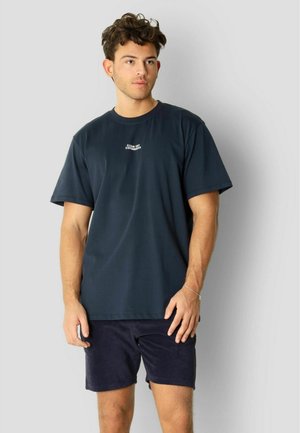 BRUSHED - T-shirts - navy