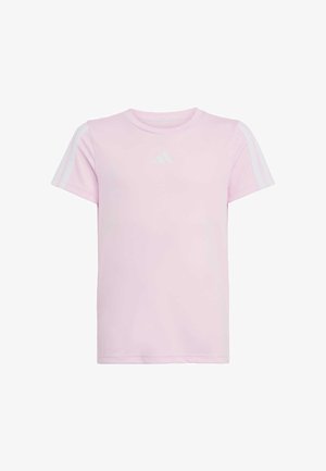 ESSENTIALS 3-STRIPES TEE - Osnovna majica kratkih rukava - clear pink white