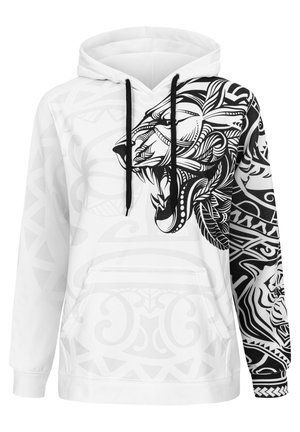 Mr. GUGU & Miss GO POLYNESIAN LION  - Jersey con capucha - white