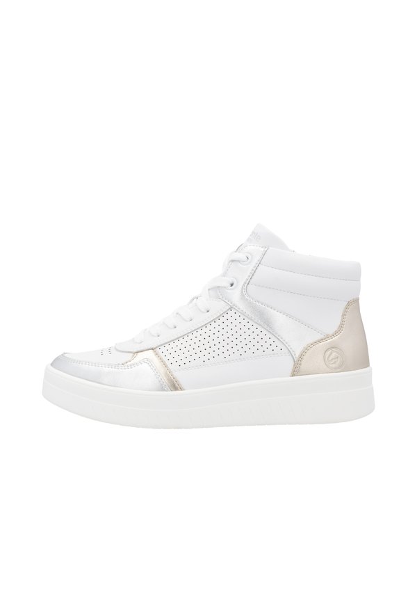 Sneaker high - silber platin