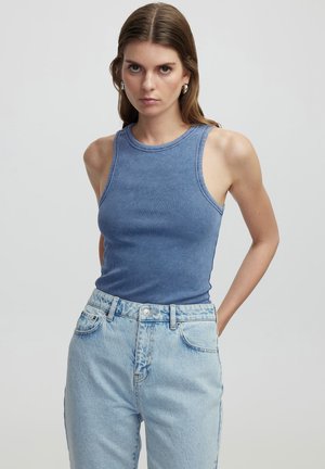 SLIM FIT - Top - blue