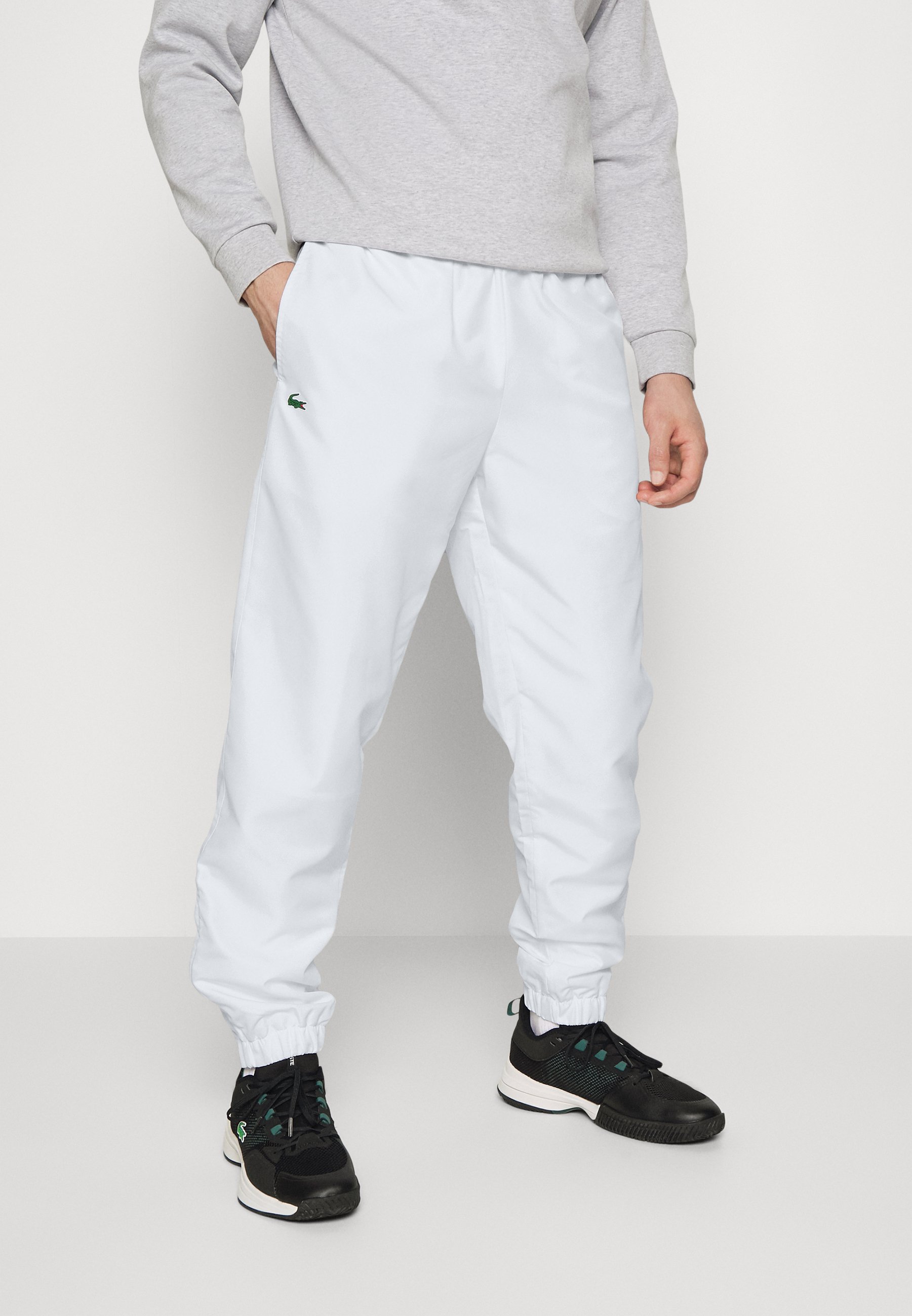 Vert Homme Bas Lacoste Blanc Et Vert Lacoste Sport TENNIS PANT