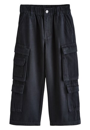 Next REGULAR FIT - Kareiviško stiliaus kelnės - black