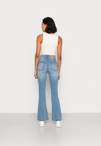 Denim Project CARO FLARED JEANS - Zvonové džínsy - light blue