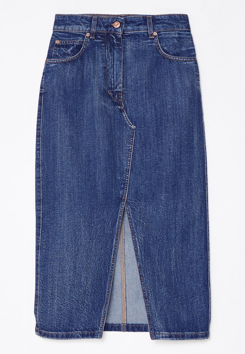 ASPESI Jeansrok donkerblauw denim