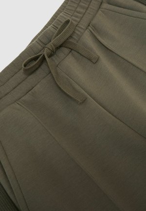 Reiss, PETITE FIT - BELLA PREMIUM INTERLOCK WIDE-LEG JOGGERS - Nohavice - khaki green