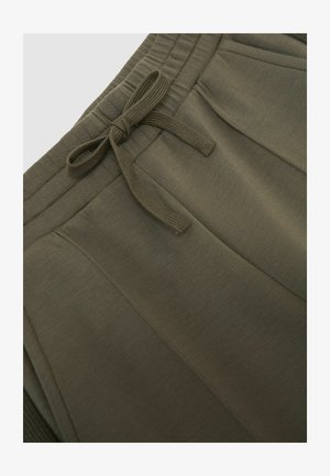 Reiss, PETITE FIT - BELLA PREMIUM INTERLOCK WIDE-LEG JOGGERS - Nohavice - khaki green