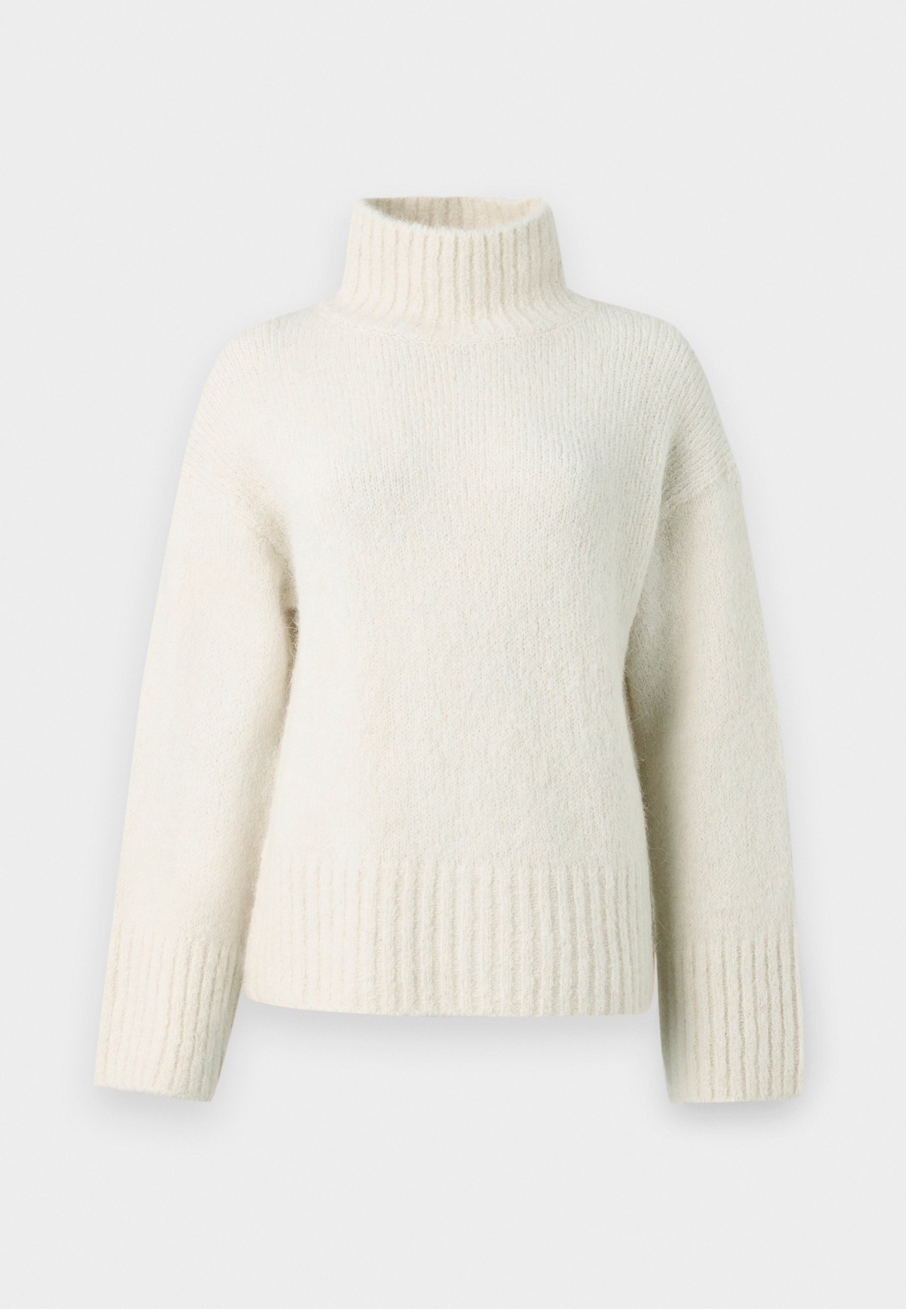 Selected SLFGABRIELLA LS HIGH NECK NOOS - Jumper - birch/off-white