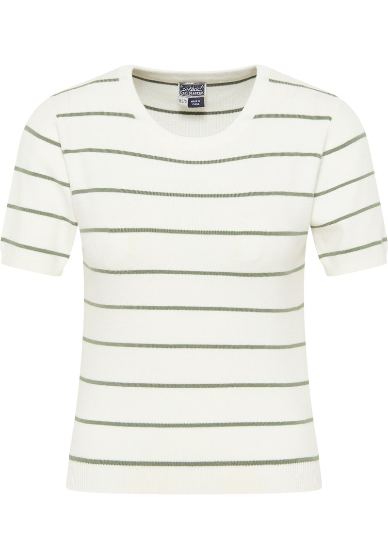 dreimaster T-shirt print crème