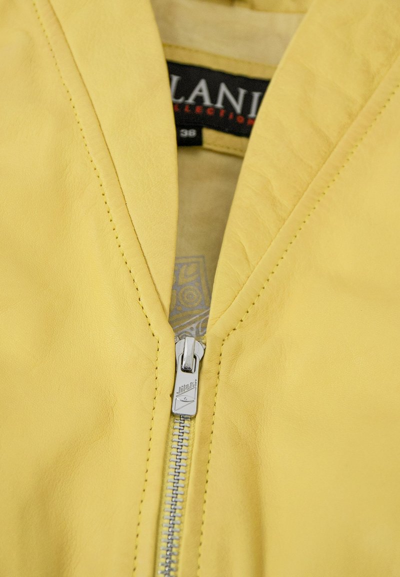 Damen Leichte Jacken | JILANI TULIP Lederjacke hellgelb/gelb - SP92218 Damen Leichte Jacken | JILANI TULIP Lederjacke hellgelb/gelb - SP92218