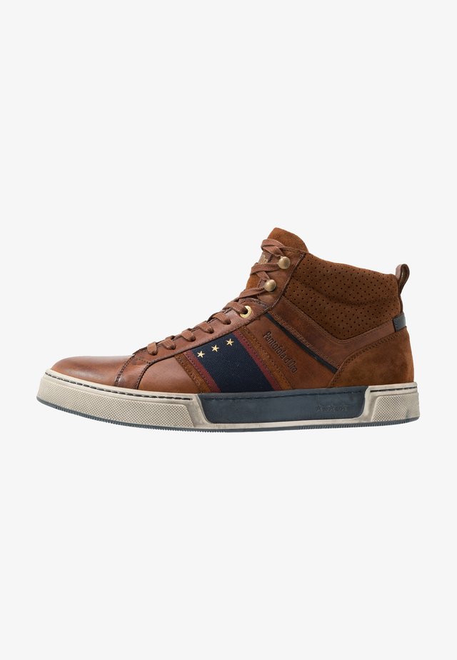 CERVARO UOMO MID - Korkeavartiset tennarit - tortoise shell