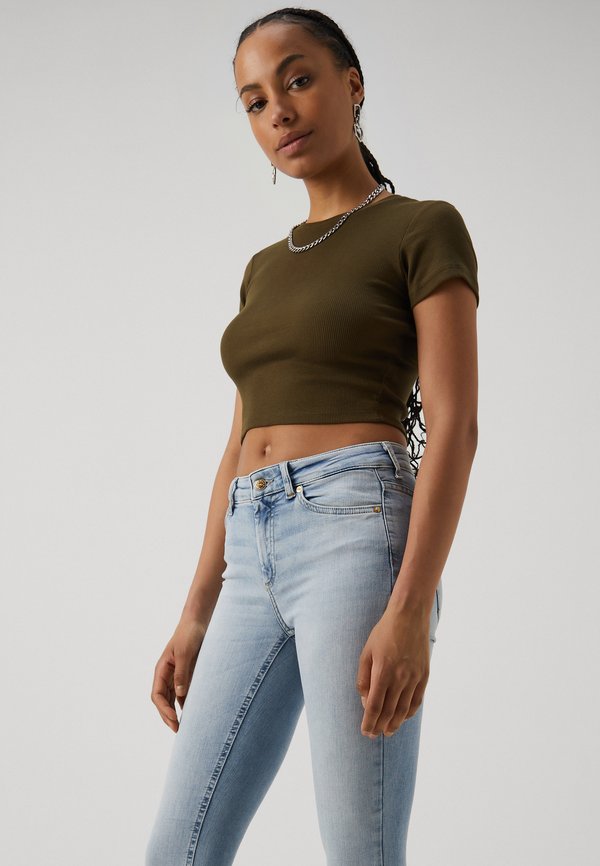 ONLBLUSH LIFE MID RAW - Jeans Skinny Fit4