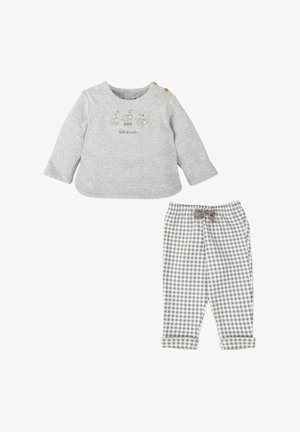 CONJUNTO 2 PZAS - Pantalon classique - gris