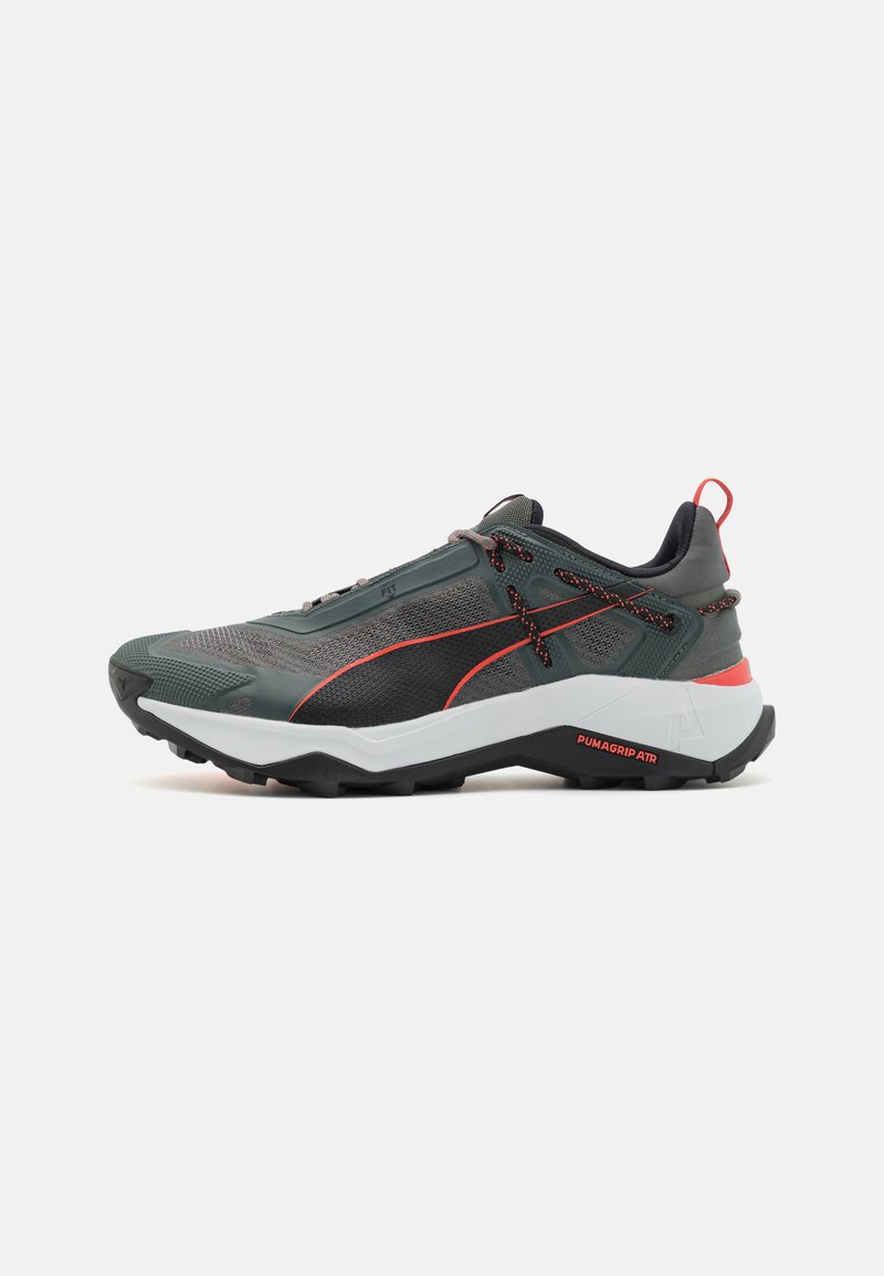 Puma - EXPLORE NITRO - Løbesko trail - mineral gray/black/active red, Forstør