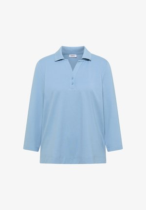 Cecil, 3/4-SLEEVE POLO SHIRT WITH BUTTON DETAIL - Poloshirt - easy blue