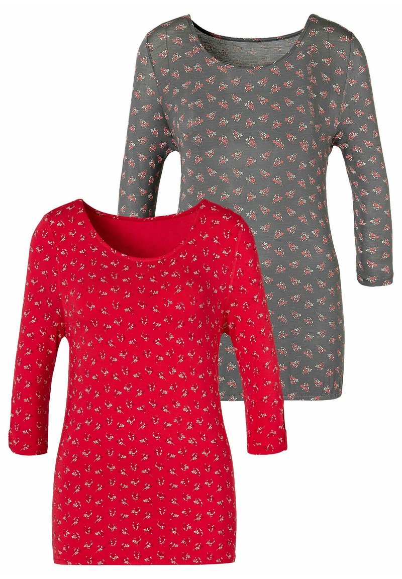 Lascana Longsleeve donkerroze