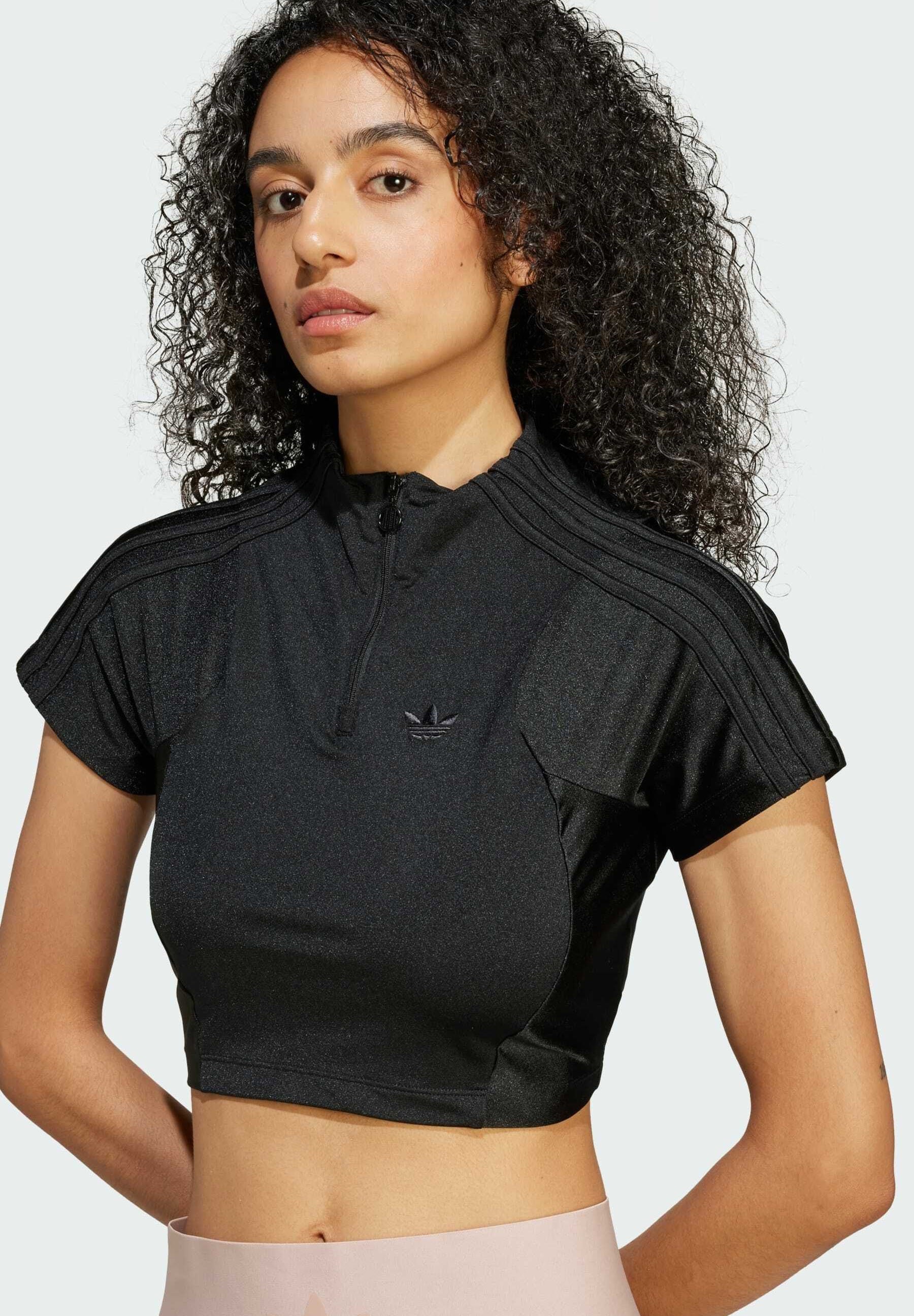 【おすすめアイテム】adidas originals Logo Crop T-shirt adidas tシャツ リブ長袖クロップトップ / アディダスオリジナル