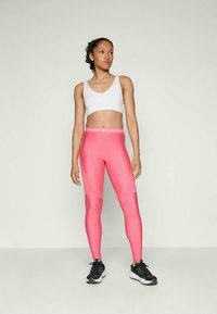 Under Armour HEATGEAR RIB - Pajkice - super pink/white