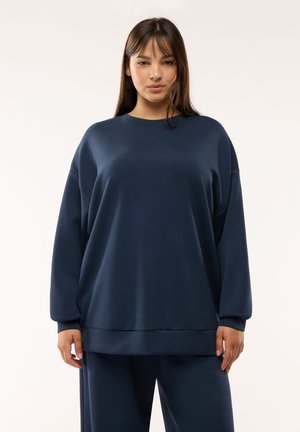 Terranova, FELPA TINTA UNITA - Felpa - blu scuro