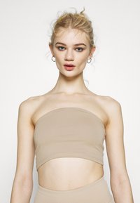 Gina Tricot MILA BANDEAU 2 PACK - Top - black/crockey