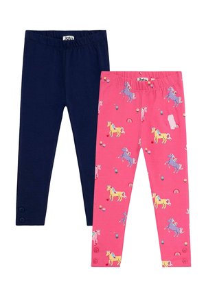 2-PACK PRINTED  - Legíny – nohavice - fuchsia pink unicorns