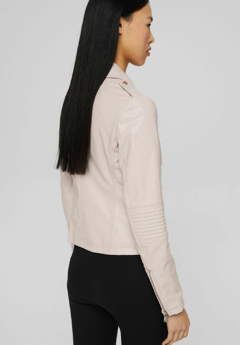 Damen Leichte Jacken | edc by Esprit Kunstlederjacke dusty nude/grau - VJ07726 Damen Leichte Jacken | edc by Esprit Kunstlederjacke dusty nude/grau - VJ07726
