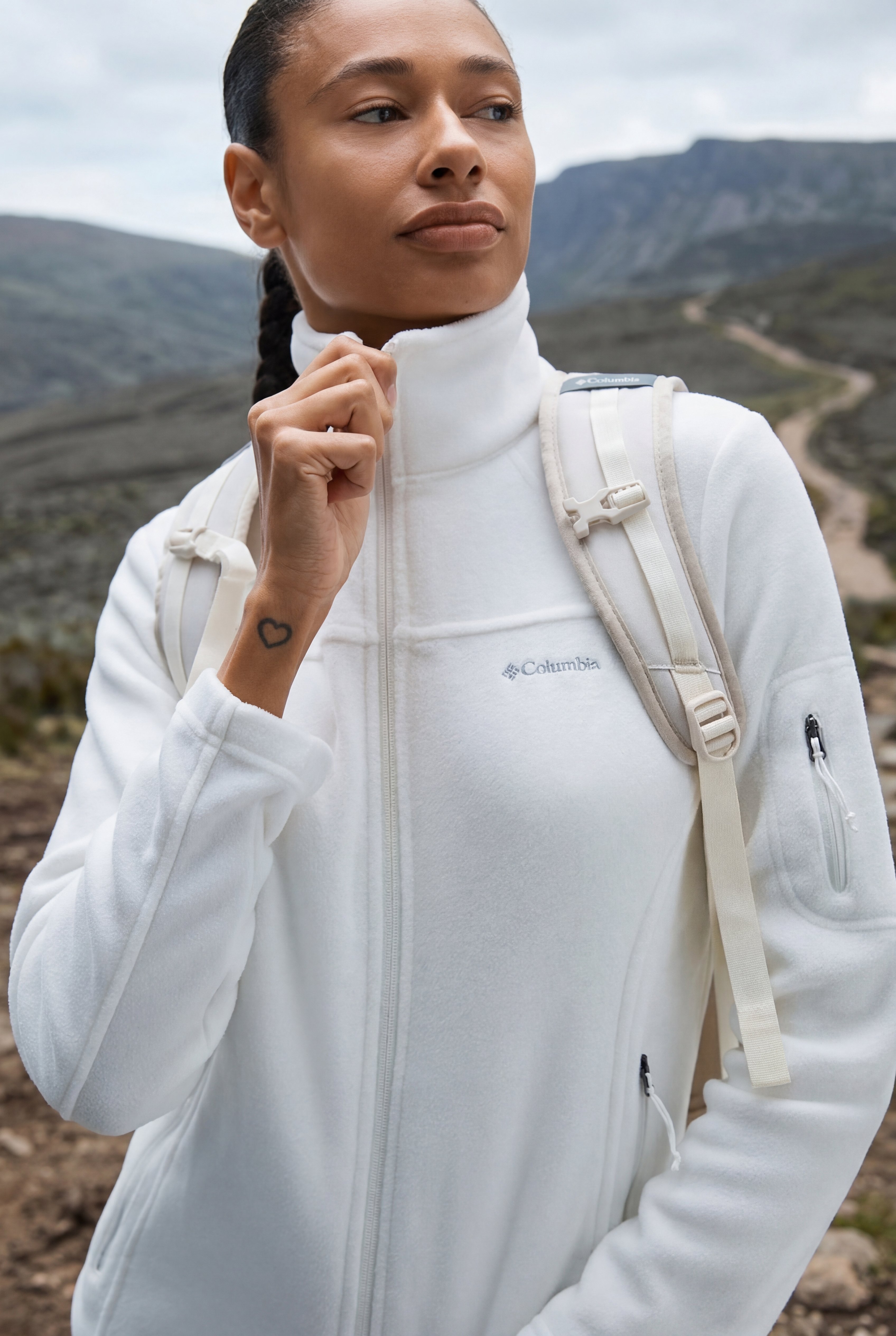 Columbia FAST TREK™ II JACKET - Fleece jacket - sea salt/off-white