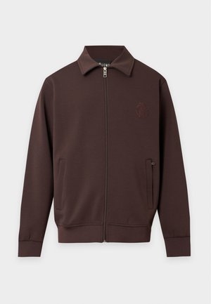 Cavalli Uomo, TRACK JACKET SHIRT COLLAR - Καλοκαιρινό μπουφάν - chocolate plum