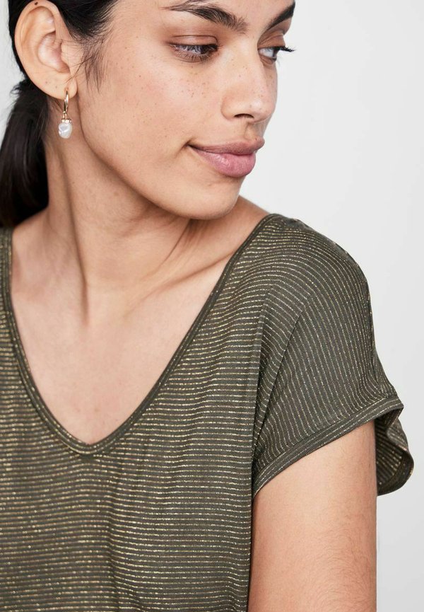 PCBILLO TEE STRIPES  - Print T-shirt - grape leaf3