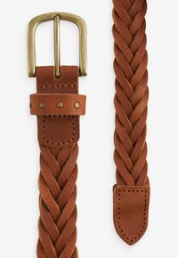 Next PLAITED - Pletený opasok - tan brown