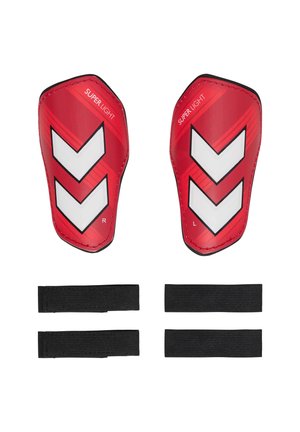 Hummel SHIN SUPER - Shin pads - pompeian red