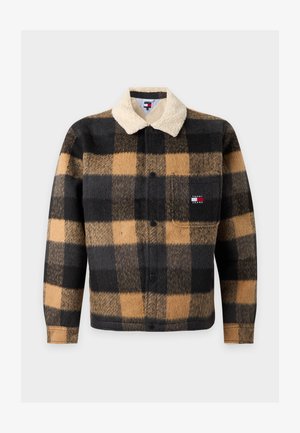 Tommy Jeans, COLLAR SHACKET - Overgangsjakke - black