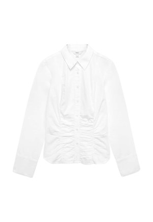 Marks & Spencer, FITTED RUCHED DETAIL - Skjortebluser - white