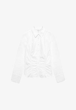 Marks & Spencer, FITTED RUCHED DETAIL - Skjortebluser - white
