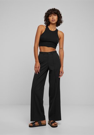 WIDE - Pantaloni - black