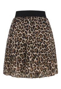 Cloud 5ive STUFEN MIT LEO  UND 2-LAGIGEM STOFF - A-line skjørt - beige
