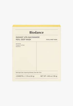 BIODANCE RADIANT VITA NIACINAMIDE REAL DEEP MASK SET OF 4 - Face mask