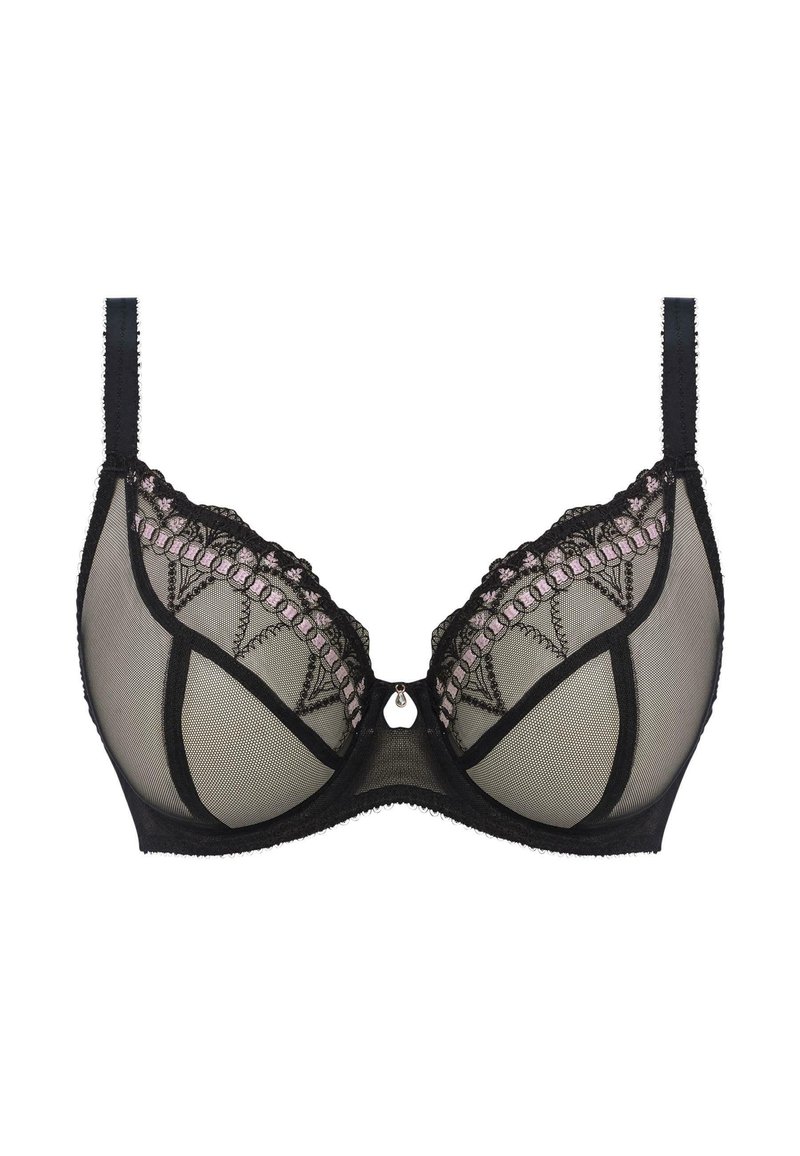 Soutien-Gorge FREYA à Armatures Avec Dentelle - Noir Nude - Taille 70E - Occasion Très Bon État