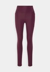 POCKET HIGH RISE - Legingi - plum